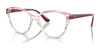 Vogue VO5489 Eyeglasses | Size 54 / Top Texture Red/Transparent №3059