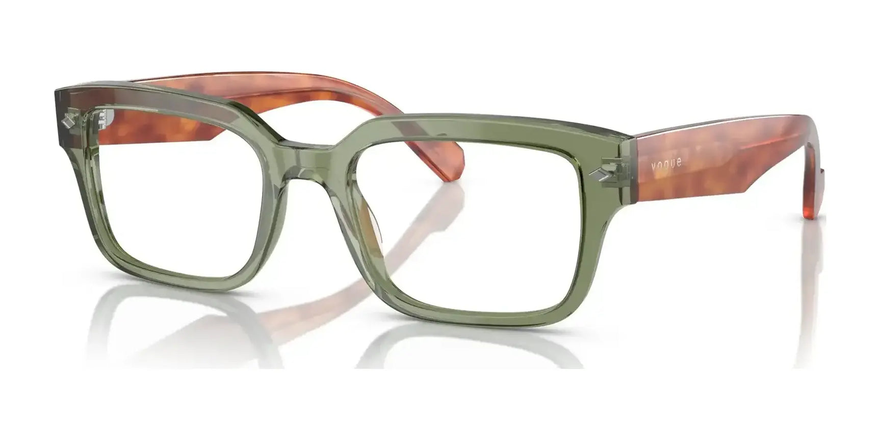 Vogue VO5491 Eyeglasses Transparent Green Vogue VO5491 Eyeglasses Transparent Green
