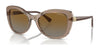 Vogue VO5515SB Sunglasses | Size 55 / Transparent Brown / Brown Gradient (Polarized) (3P 14%) №2940T5