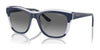 Vogue VO5557S Sunglasses | Size 54 / Blue/Transparent Lilac Glitter / Grey Gradient (2N 26%) №313711