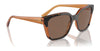 Vogue VO5558S Sunglasses | Size 55 / Brown/Transparent Rose Glitter / Grey Gradient Brown (Polarized) (3P 14%) №3136T5