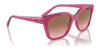 Vogue VO5558S Sunglasses | Size 55 / Brown/Transparent Rose Glitter / Grey Gradient Brown (Polarized) (3P 14%) №3136T5