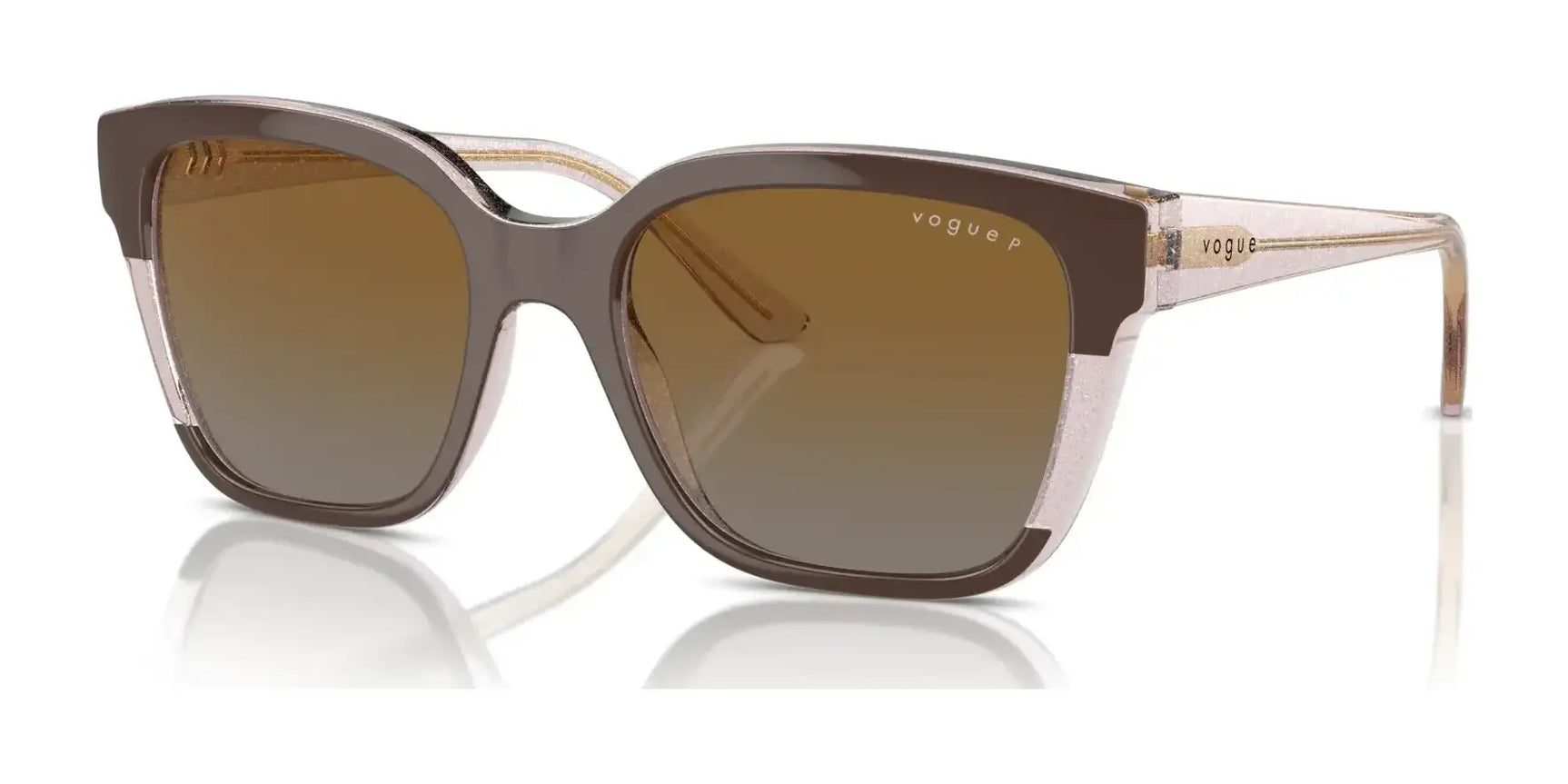 Vogue VO5558S Sunglasses Brown / Transparent Rose Glitter / Grey Gradient Brown (Polarized) Vogue VO5558S Sunglasses Brown / Transparent Rose Glitter / Grey Gradient Brown (Polarized)