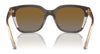 Vogue VO5558S Sunglasses | Size 55 / Brown/Transparent Rose Glitter / Grey Gradient Brown (Polarized) (3P 14%) №3136T5