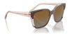 Vogue VO5558S Sunglasses | Size 55 / Brown/Transparent Rose Glitter / Grey Gradient Brown (Polarized) (3P 14%) №3136T5