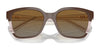 Vogue VO5558S Sunglasses | Size 55 / Brown/Transparent Rose Glitter / Grey Gradient Brown (Polarized) (3P 14%) №3136T5