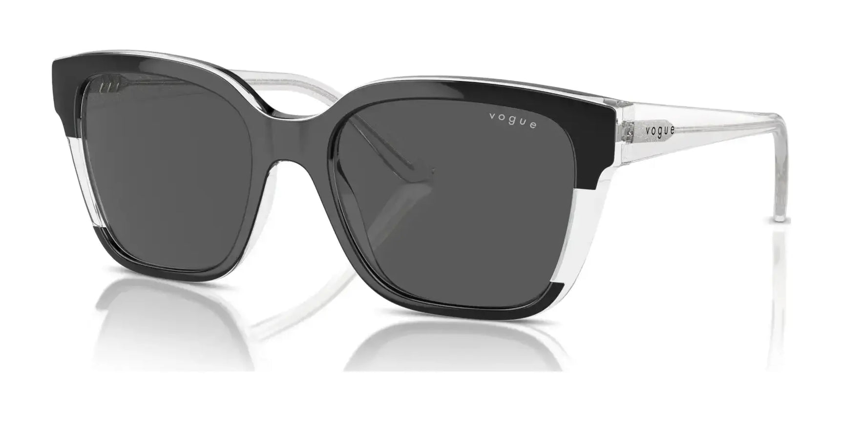Vogue VO5558SF Sunglasses Top Black / Transparent / Dark Grey Vogue VO5558SF Sunglasses Top Black / Transparent / Dark Grey