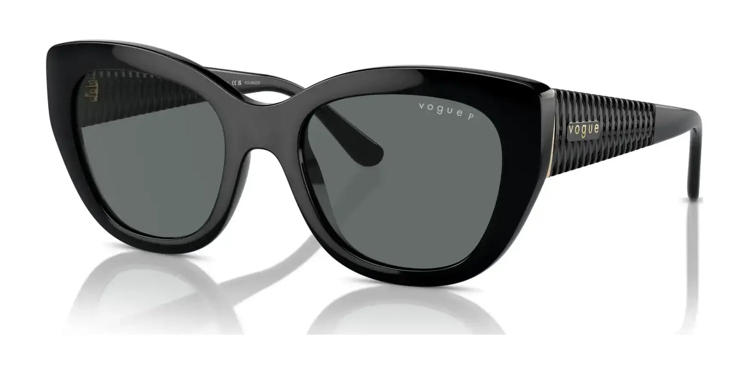 Vogue VO5567S Sunglasses Black / Dark Grey (Polarized) Vogue VO5567S Sunglasses Black / Dark Grey (Polarized)