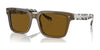 Vogue VO5573S Sunglasses | Size 55 / Transparent Olive Green / Dark Brown (Polarized) (3P 11%) №314483