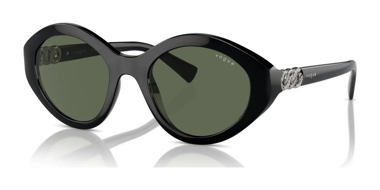 Vogue VO5576SB Sunglasses Black / Dark Green Vogue VO5576SB Sunglasses Black / Dark Green