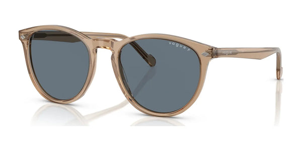 Vogue VO5599S Sunglasses | Size 53 / Transparent Brown / Blue (Polarized) (2P 20.3%) №31894Y