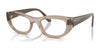 Vogue VO5615 Eyeglasses / Transparent Light Brown №3181 / Size 49