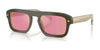 Vogue VO5620S Sunglasses | Size 53 / Full Green / Pink Dark Mirror Red (2N)