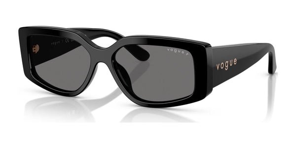 Vogue VO5642SU Sunglasses | Size 55 / Black / Dark Grey (Polarized) (3P 15%) №W44/81