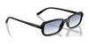Vogue VO5666S Sunglasses | Size 53 / Black / Clear Gradient Light Blue (1N 49%) №W44/19