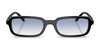 Vogue VO5666S Sunglasses | Size 53 / Black / Clear Gradient Light Blue (1N 49%) №W44/19