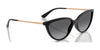 Vogue VO5672S Sunglasses | Size 57 / Black / Gradient Grey (Polarized) (3P 13%) №W44/T3