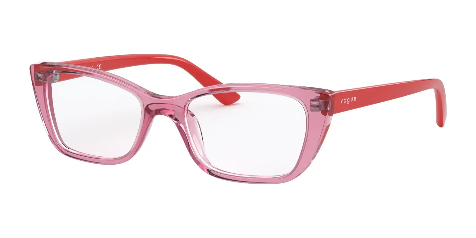 Vogue VY2004 Eyeglasses Top Transparent Pink Vogue VY2004 Eyeglasses Top Transparent Pink