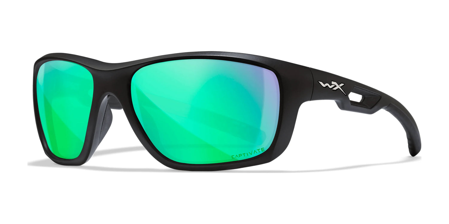 Wiley X ASPECT Sunglasses Matte Black / CAPTIVATE™ Polarized Green Mirror Wiley X ASPECT Sunglasses Matte Black / CAPTIVATE™ Polarized Green Mirror