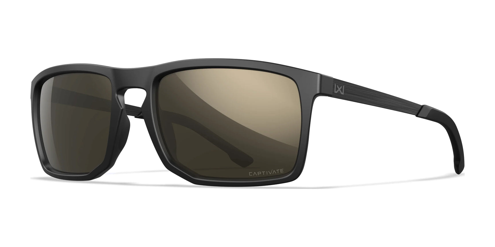 Wiley X AXE Sunglasses Matte Black / CAPTIVATE™ Polarized Tungsten Mirror Wiley X AXE Sunglasses Matte Black / CAPTIVATE™ Polarized Tungsten Mirror