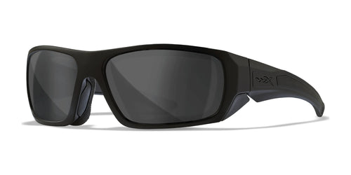 Wiley X ENZO Safety Glasses / Size 64 / Matte Black / Smoke Grey