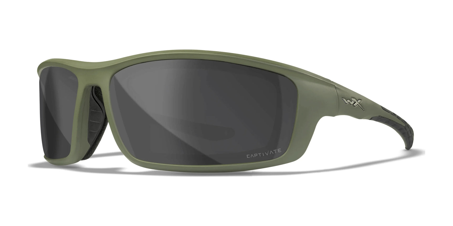 Wiley X GRID Sunglasses Matte Utility Green / CAPTIVATE™ Polarized Grey Wiley X GRID Sunglasses Matte Utility Green / CAPTIVATE™ Polarized Grey
