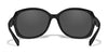 Wiley X MYSTIQUE Sunglasses | Size 64 / Gloss Black / CAPTIVATE™ Polarized Grey