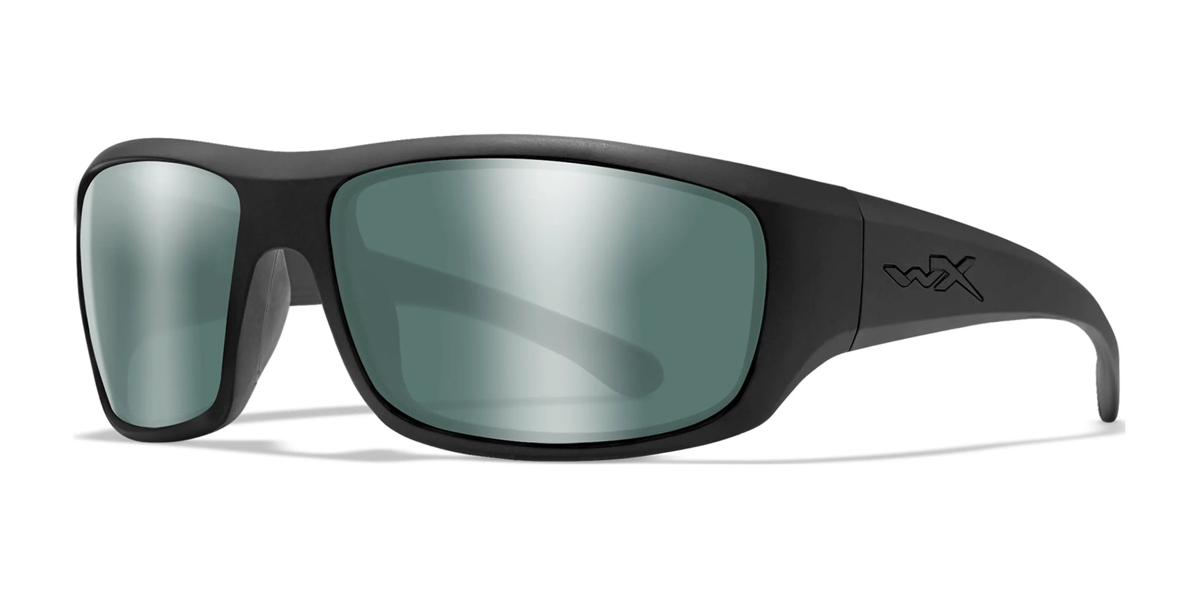 Wiley X OMEGA Safety Glasses Matte Black / Polarized Green Platinum Flash Wiley X OMEGA Safety Glasses Matte Black / Polarized Green Platinum Flash