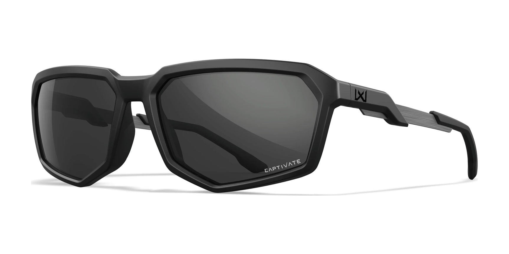 Wiley X RECON Sunglasses Matte Black / CAPTIVATE™ Non-Polarized Grey Wiley X RECON Sunglasses Matte Black / CAPTIVATE™ Non-Polarized Grey