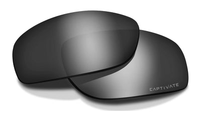 Wiley X RECON Lens / CAPTIVATE™ Polarized Black Mirror