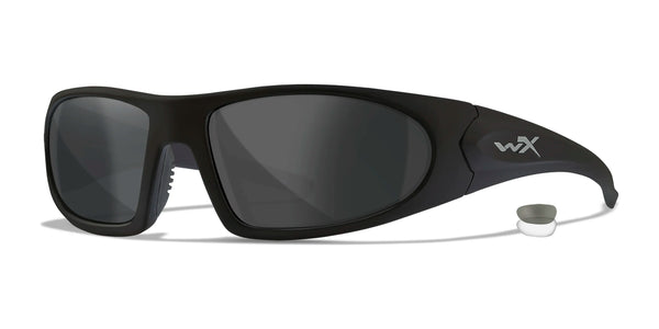 Wiley X ROMER 3 Safety Glasses | Size 63 / Matte Black / Smoke Grey/Clear