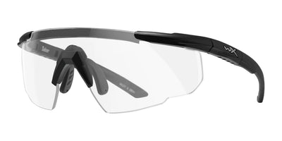 Wiley X SABER Safety Glasses Matte Black / Clear Shields