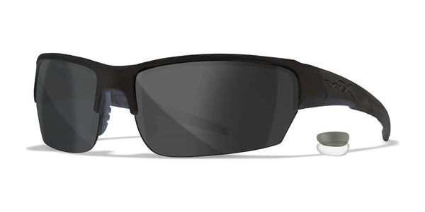 Wiley X SAINT Safety Glasses | Size 68 / Matte Black / Clear, Smoke Grey