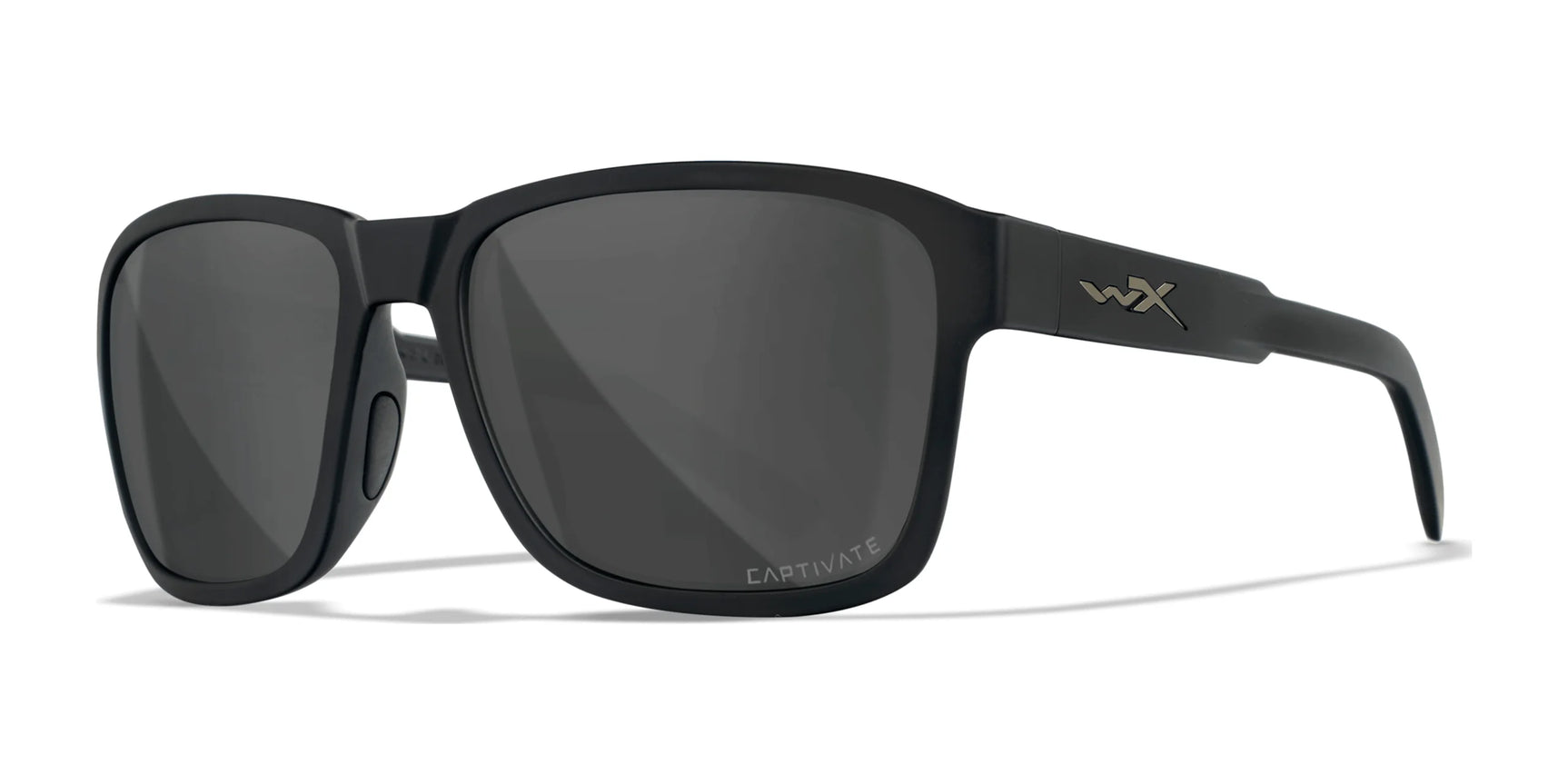 Wiley X TREK Sunglasses Matte Black / CAPTIVATE™ Polarized Grey Wiley X TREK Sunglasses Matte Black / CAPTIVATE™ Polarized Grey