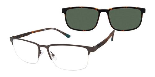 XXL Eyewear HULL Eyeglasses with Sun-clips / Size 60 / Black