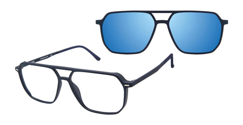 XXL Eyewear MONTANA Eyeglasses with Sun-clips / Black