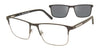 XXL Eyewear TYSON Eyeglasses with Sun-clips | Size 59 / Black