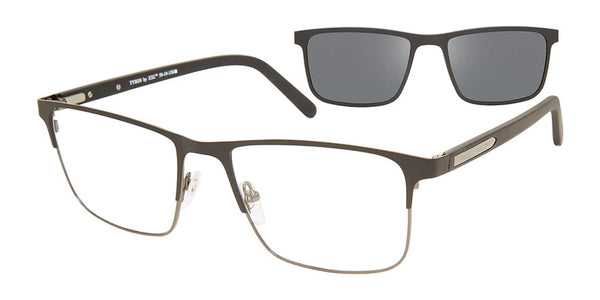 XXL Eyewear TYSON Eyeglasses with Sun-clips | Size 59 / Black