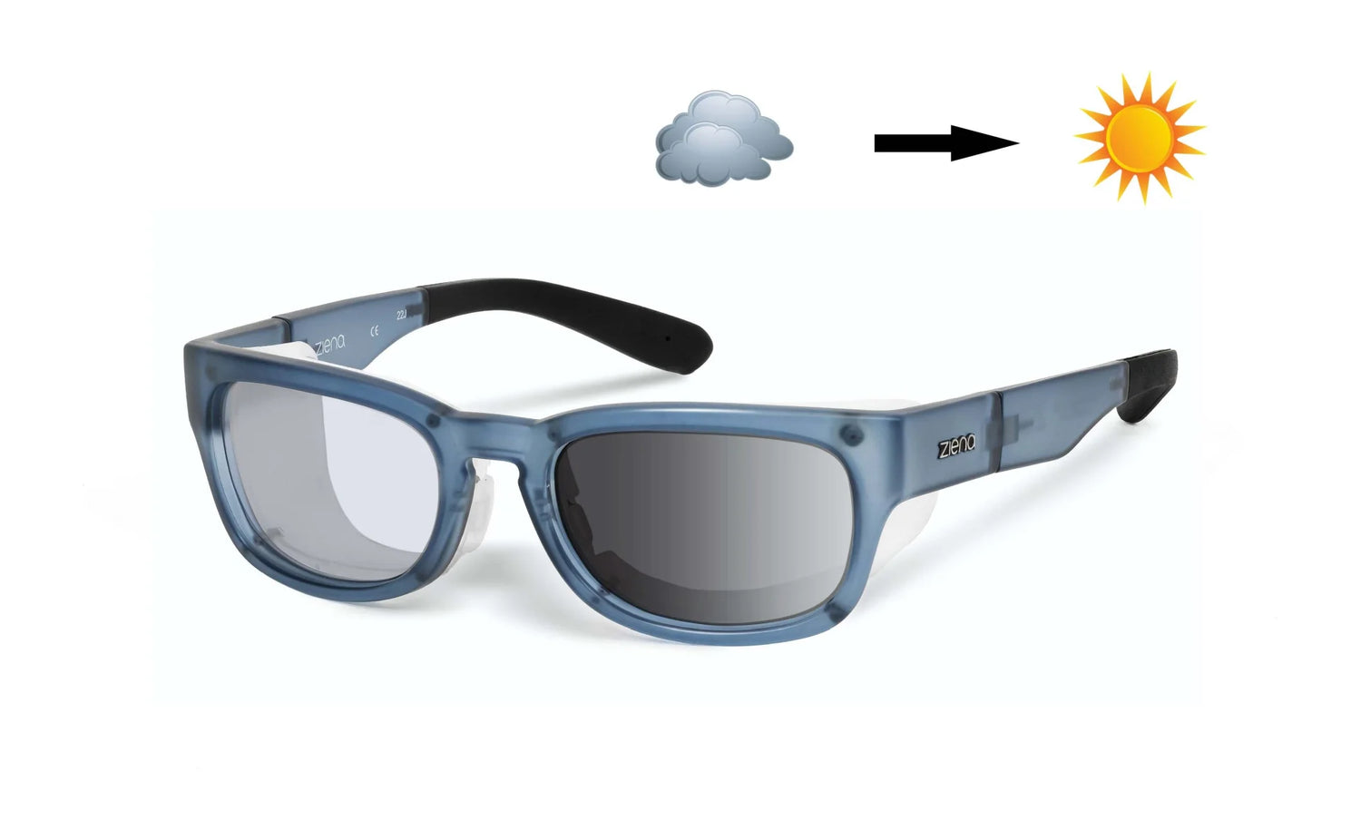 Ziena Kai Sunglasses Ocean / DARKshift™ Photochromic - Clr to DARK Gray / Frost Ziena Kai Sunglasses Ocean / DARKshift™ Photochromic - Clr to DARK Gray / Frost