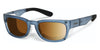 Ziena KAI Sunglasses | Size 52 / Ocean / Polarized Copper / Frost