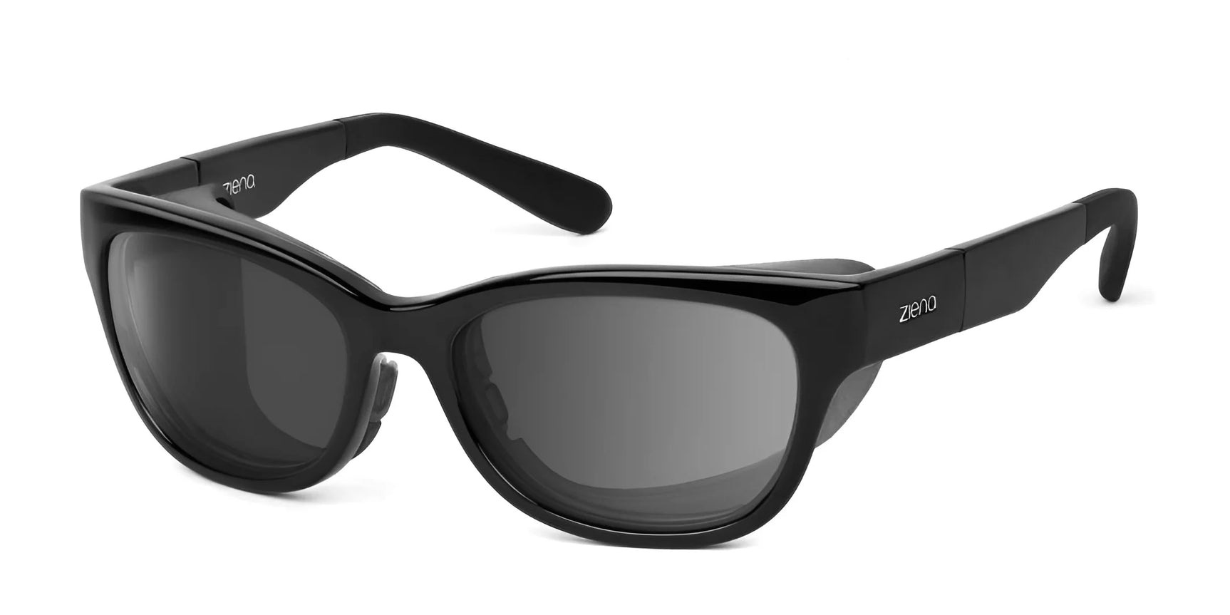 Ziena Marina Sunglasses Glossy Black / DARKshift™ Photochromic - Clr to DARK Gray / Black Ziena Marina Sunglasses Glossy Black / DARKshift™ Photochromic - Clr to DARK Gray / Black