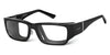 Ziena NEREUS Eyeglasses | Size 55 / Glossy Black / Clear / Black