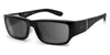 Ziena NEREUS Sunglasses | Size 55 / Glossy Black / Gray (12%) / Frost THICK version (deeper below eyes)
