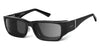 Ziena NEREUS Sunglasses | Size 55 / Glossy Black / Gray (12%) / Black
