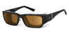 Ziena NEREUS Sunglasses | Size 55 / Glossy Black / Copper / Black