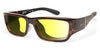 Ziena NEREUS Sunglasses | Size 55 / Dark Tortoise / BlueByrd Blue Light - Level 3 / Black
