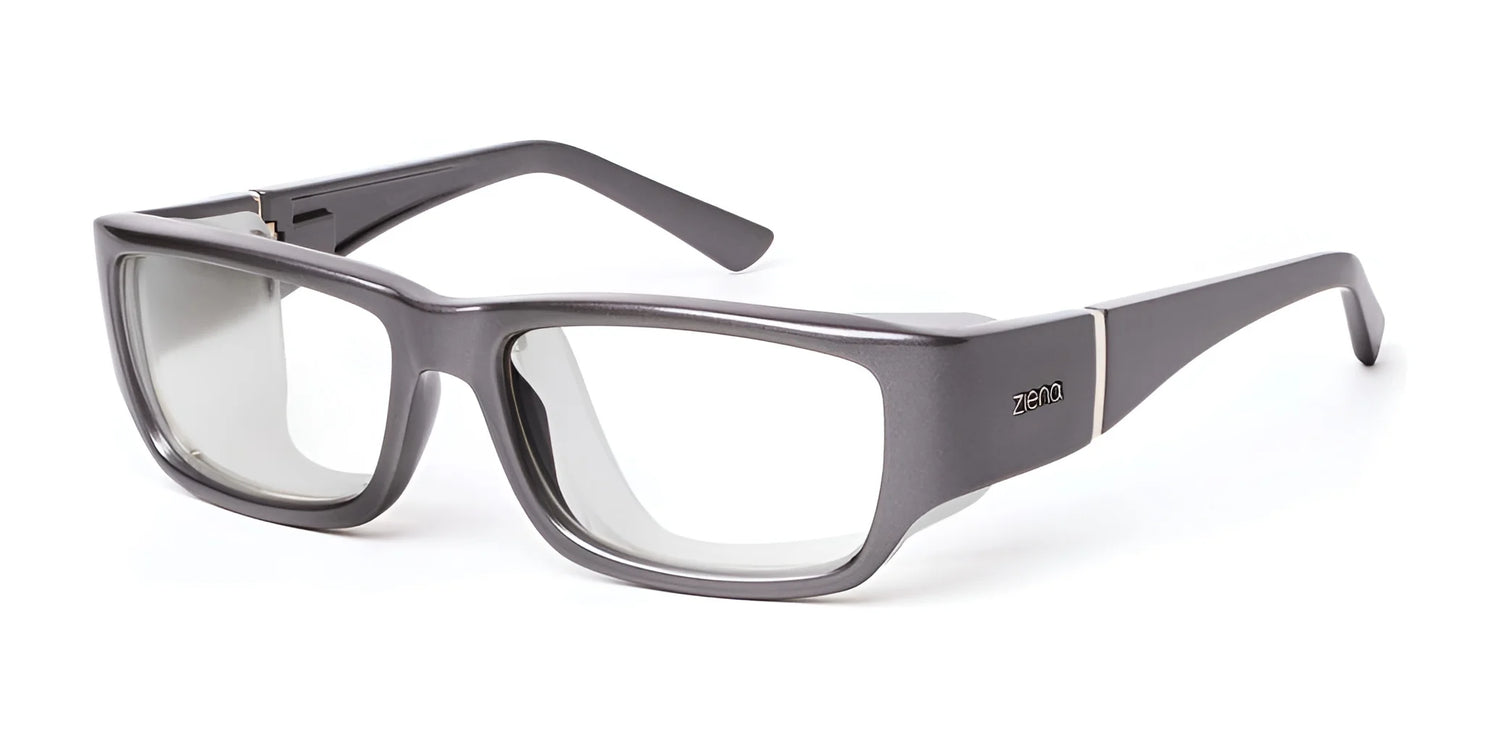 Ziena Nereus Eyeglasses Titan / Clear / Frost THICK version (deeper below eyes) Ziena Nereus Eyeglasses Titan / Clear / Frost THICK version (deeper below eyes)