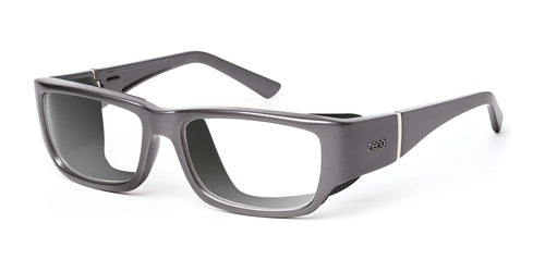 Ziena Nereus Eyeglasses / Size 55 / Titan / BlueByrd Blue Light - Level 3 - Full Yellow / Black