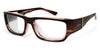 Ziena NEREUS Eyeglasses | Size 55 / Veneer - No Nose Pads / Clear / Frost THICK version (deeper below eyes)