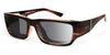 Ziena NEREUS Sunglasses | Size 55 / Veneer - No Nose Pads / Polarized Gray (11%) / Frost THICK version (deeper below eyes)
